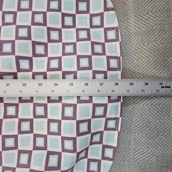 Roar Poplin Douce Button-Down Shirt Men's Size Small Long Sleeve Retro Geometric - Picture 16 of 16